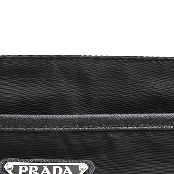プラダ バッグ メンズ レディース Re-Nylon トライアングルロゴ ショルダーバッグ ブラック ナイロン PRADA 2VH118 中古