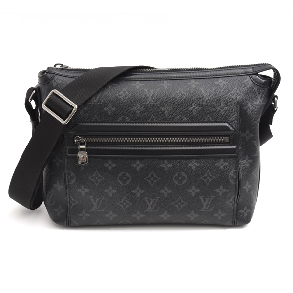 ルイヴィトン バッグ メンズ オディセメッセンジャーPM ショルダーバッグ モノグラムエクリプス Louis Vuitton M44223 中古