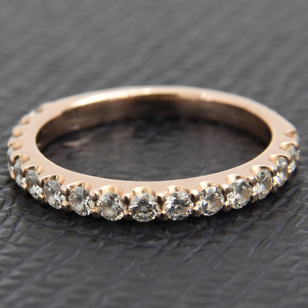 ポンテヴェキオ 指輪 レディース ダイヤモンド リング D0.53ct 10号 ピンクゴールド  Ponte Vecchio K18PG 中古