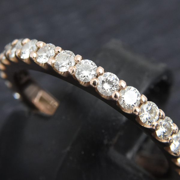 ポンテヴェキオ 指輪 レディース ダイヤモンド リング D0.53ct 10号 ピンクゴールド  Ponte Vecchio K18PG 中古