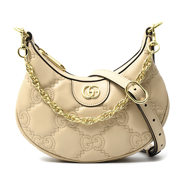グッチ バッグ レディース GGマトラッセ ミニバッグ ハンドバッグ ショルダーバッグ ベージュ系 GUCCI 739736 中古