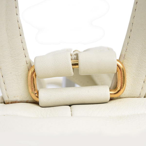 クリスチャンディオール バッグ レディース リュックサック ミニバックパック レザー ホワイト Christian Dior 中古