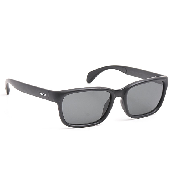 モンクレール サングラス レディース メンズ ウェリントン ロゴ ブラック プラスチック MONCLER OME8002 中古