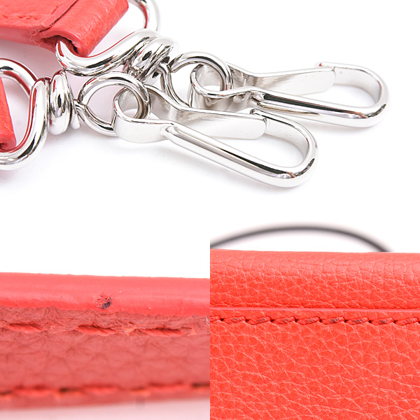 バレンシアガ バッグ レディース ロゴ ショッピングトート XXS 2WAY ハンドバッグ レッド BALENCIAGA 555140 中古