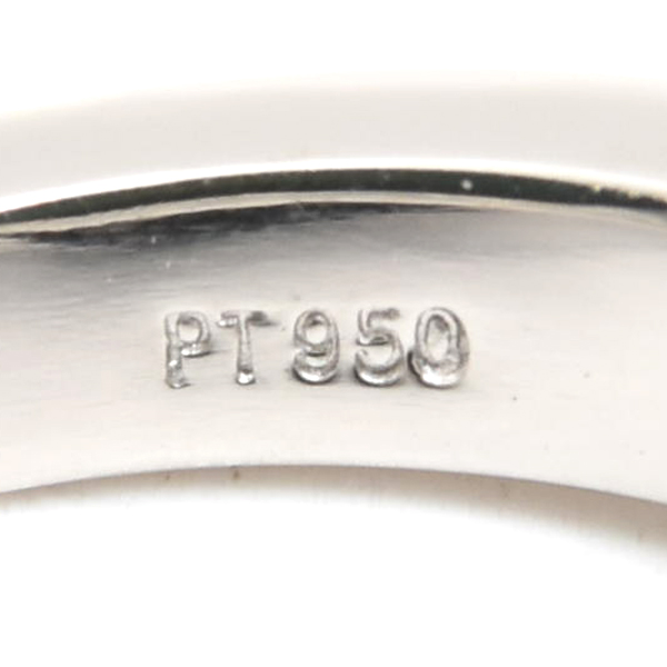 ティファニー 指輪 レディース Vバンド 7Pダイヤ リング 10号 プラチナ TIFFANY PT950 中古