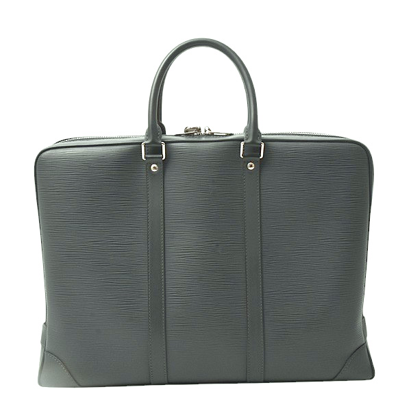 ルイヴィトン バッグ メンズ エピ ポルトドキュマンヴォワヤージュ ブリーフケース ビジネスバッグ ブルーグレー Louis Vuitton M54472 中古