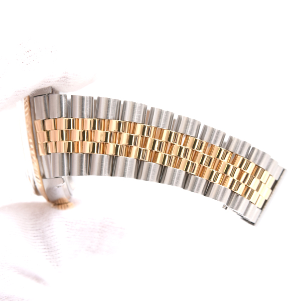 ロレックス 時計 メンズ デイトジャスト 自動巻 80番代 モザイク文字盤 自動巻 ステンレス ゴールド ROLEX 16013 SS×750YG 中古