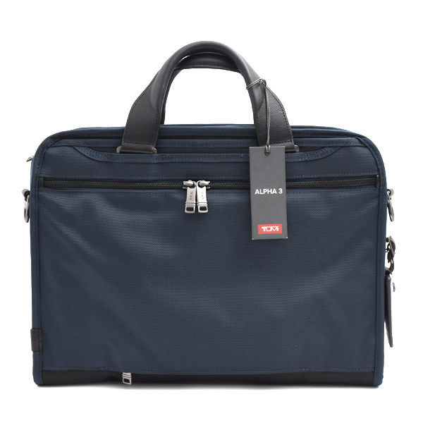 トゥミ バッグ メンズ オーガナイザー ポートフォリオ ブリーフ ナイロン ビジネスバッグ アルファ3 ネイビー ブラック TUMI 117300 中古
