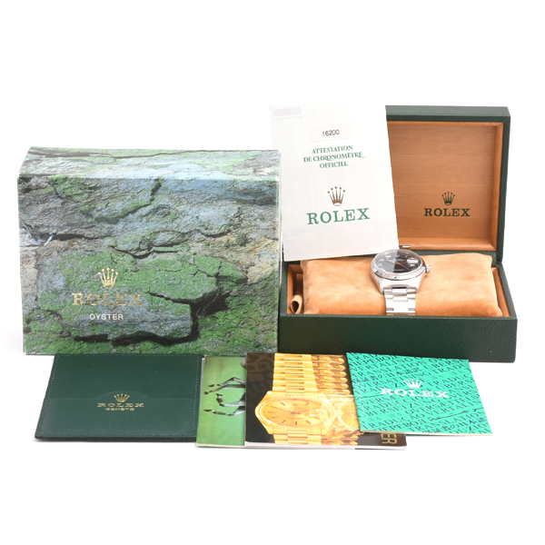 ロレックス 時計 メンズ デイトジャスト ブルー文字盤 ローマ数字 自動巻 A番 ステンレス ROLEX 16200 SS 中古