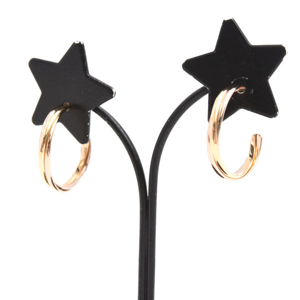 カルティエ ピアス レディース トリニティ 3連 フープ ピアス ゴールド Cartier 750YG×WG×PG 中古