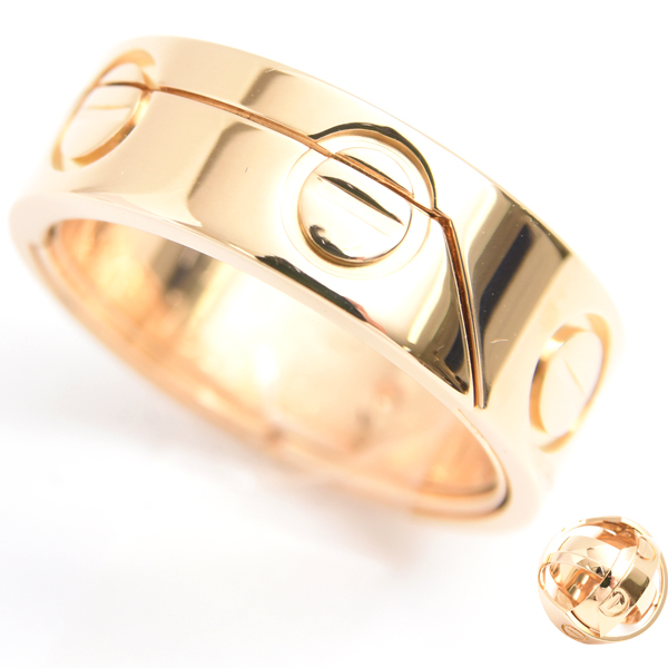 カルティエ 指輪 ユニセックス アストロ ラブ リング 55号 イエローゴールド Cartier 750YG 中古