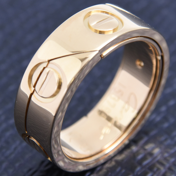 カルティエ 指輪 ユニセックス アストロ ラブ リング 55号 イエローゴールド Cartier 750YG 中古