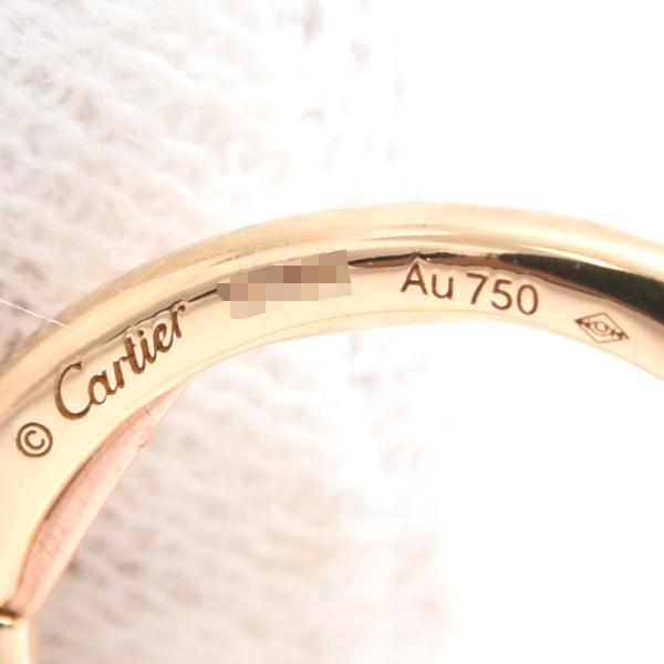 カルティエ ピアス レディース トリニティ セミパヴェダイヤ ピアス ゴールド Cartier 750YG×WG×PG 中古