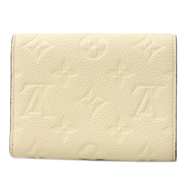ルイヴィトン 財布 レディース ポルトフォイユヴィクトリーヌ コンパクトウォレット モノグラムアンプラント クレーム Louis Vuitton M82344 中古