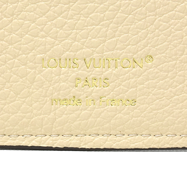 ルイヴィトン 財布 レディース ポルトフォイユヴィクトリーヌ コンパクトウォレット モノグラムアンプラント クレーム Louis Vuitton M82344 中古