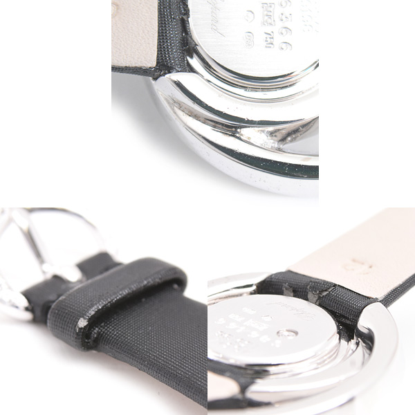 ショパール 腕時計 レディース ダブルループ 2重ダイヤモンド ベゼル 電池式 ブラウン文字盤 ホワイトゴールド 750WG Chopard 4534/1 中古