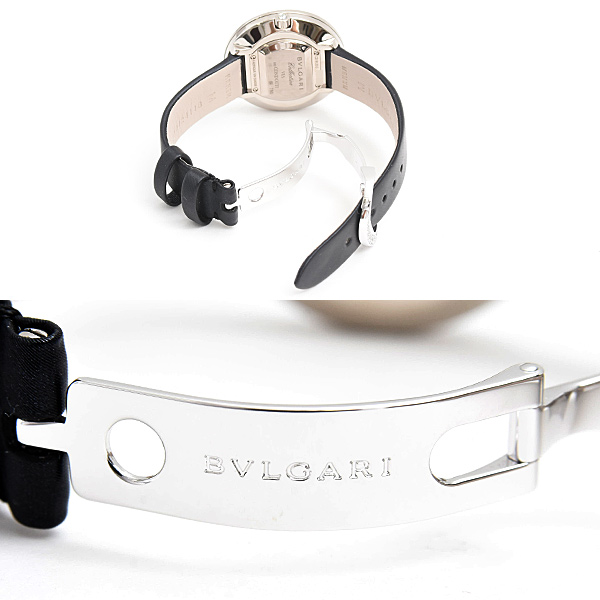 ブルガリ 時計 レディース コンドッティ ダイヤ ジュエリーウォッチ 電池式 ブラック文字盤 750WG BVLGARI CDW35C6GD2L/VDC 中古