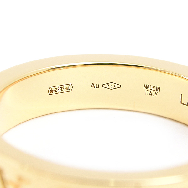 ブルガリ 指輪 レディース 1Pダイヤ ブルガリブルガリ ダブルロゴ リング  実寸13.5号 イエローゴールド BVLGARI 750YG 中古