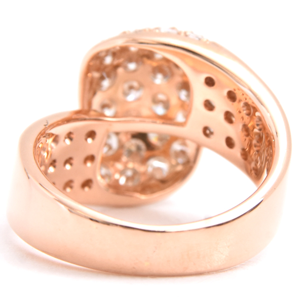 ダイヤモンド 指輪 レディース ダイヤモンド デザイン リング 11号 D1.52ct ピンクゴールド ノンブランド K18PG 中古