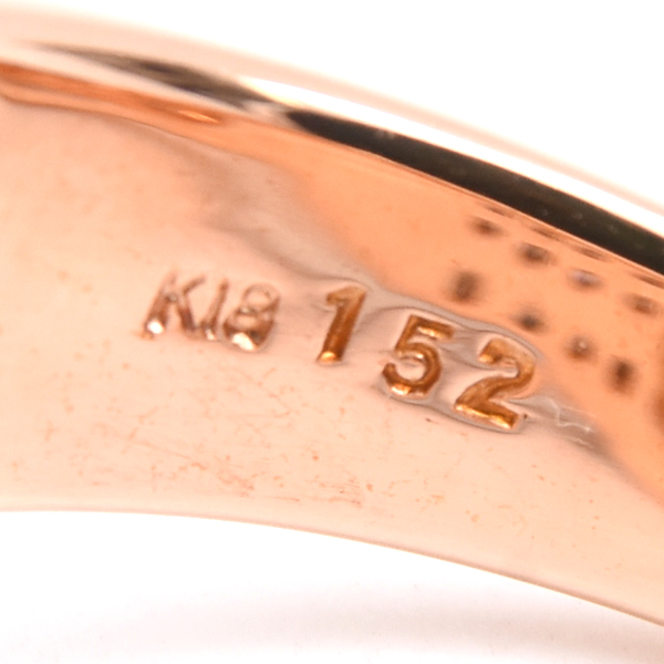 ダイヤモンド 指輪 レディース ダイヤモンド デザイン リング 11号 D1.52ct ピンクゴールド ノンブランド K18PG 中古