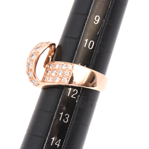 ダイヤモンド 指輪 レディース ダイヤモンド デザイン リング 11号 D1.52ct ピンクゴールド ノンブランド K18PG 中古