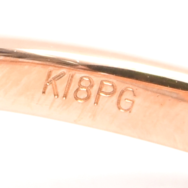 ダイヤモンド 指輪 レディース ハートモチーフ ダイヤモンド リング D1.50ct 8号強 ピンクゴールド ノンブランド K18PG 中古