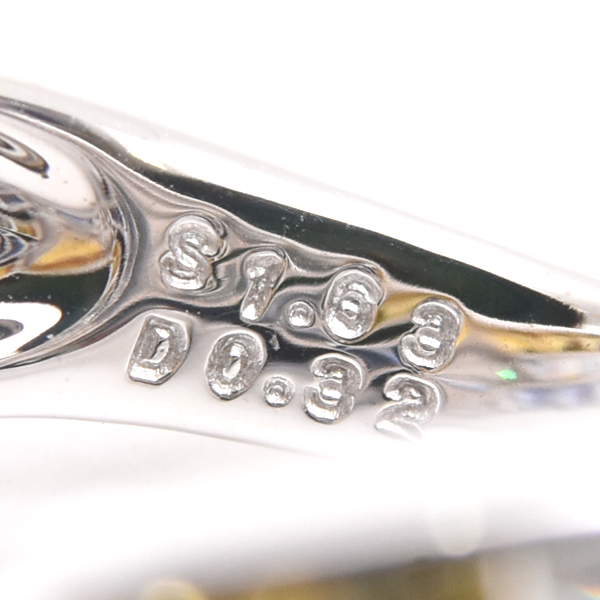 ジュネ 指輪 レディース サファイア×ダイヤ リング S1.63ct D0.32ct 12号 ホワイトゴールド Jeunet 750WG 中古