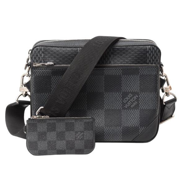 ルイヴィトン バッグ メンズ  トリオメッセンジャー ダミエグラフィット ショルダーバッグ N50017 Louis Vuitton 中古
