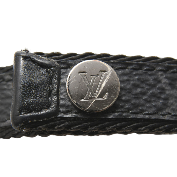 ルイヴィトン ブレスレット メンズ ブラスレ LVサークル バングル モノグラムエクリプス Louis Vuitton M6549 中古