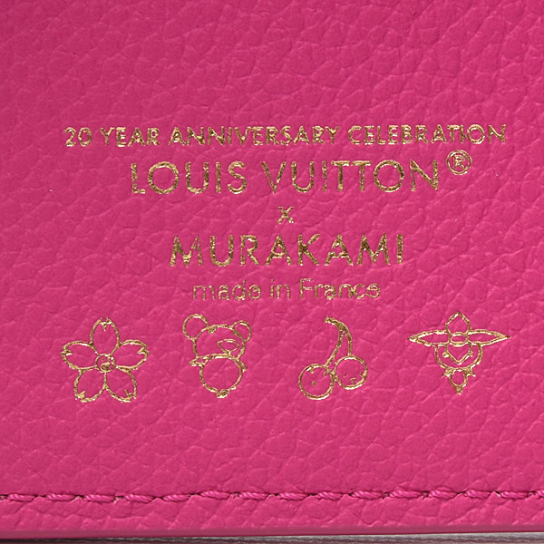 ルイヴィトン 財布 レディース ポルトフォイユクレア モノグラムアンプラント カワイイピンク Louis Vuitton M14140 中古