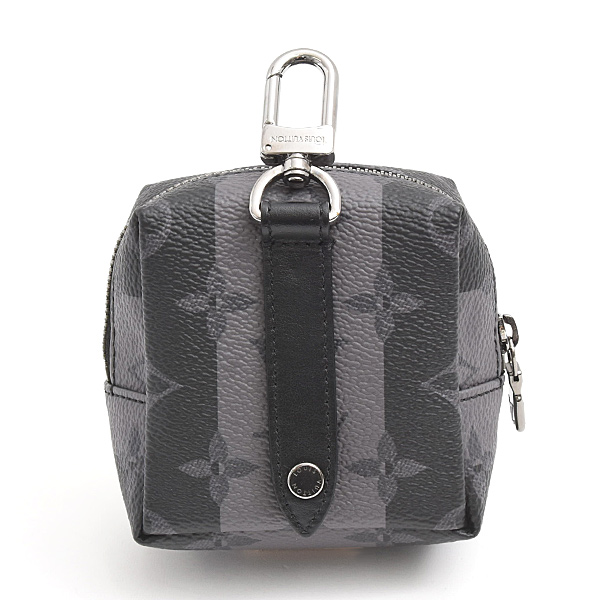 ルイヴィトン バッグチャーム メンズ モノグラムエクリプス ポルトクレ スクエアード NIGOコラボ キーホルダー Louis Vuitton MP3224 中古