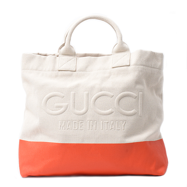 GUCCI ボストンバッグ ホワイト/オレンジ Brand Max】ルイヴィトン・ヴィトン・エルメス・シャネル・カルティエ