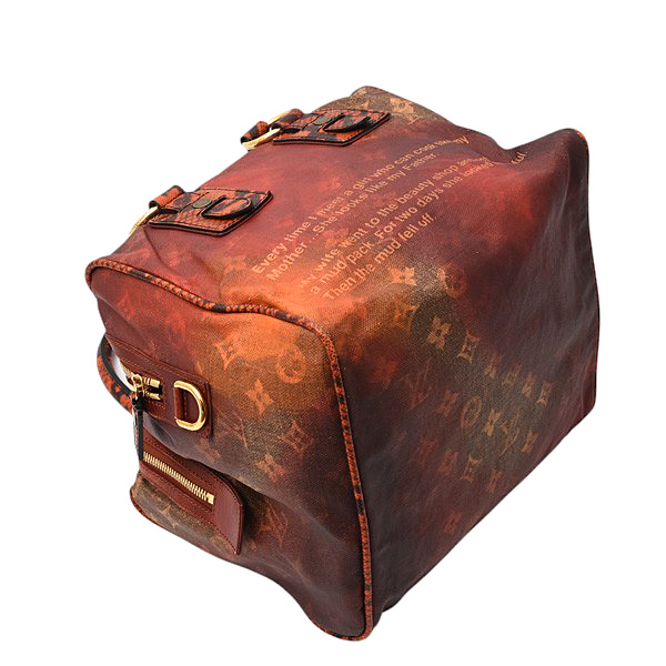 ルイヴィトン バッグ レディース モノグラムジョーク マンクレイジー ハンドバッグ ブラウン系 レッド系 Louis Vuitton M95737 中古