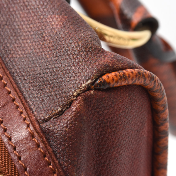 ルイヴィトン バッグ レディース モノグラムジョーク マンクレイジー ハンドバッグ ブラウン系 レッド系 Louis Vuitton M95737 中古