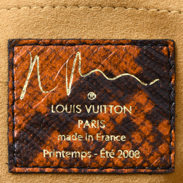 ルイヴィトン バッグ レディース モノグラムジョーク マンクレイジー ハンドバッグ ブラウン系 レッド系 Louis Vuitton M95737 中古