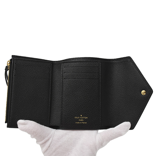 ルイヴィトン 財布 レディース ポルトフォイユヴィクトリーヌ モノグラムアンプラント バイカラー Louis Vuitton M80968 中古