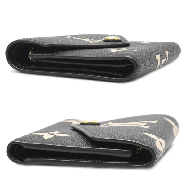 ルイヴィトン 財布 レディース ポルトフォイユヴィクトリーヌ モノグラムアンプラント バイカラー Louis Vuitton M80968 中古
