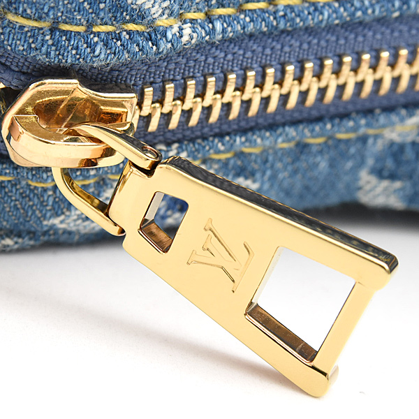 ルイヴィトン バッグ レディース モノグラムデニム ポシェットバレー ミニハンドバッグ ブルー Louis Vuitton M13571 中古