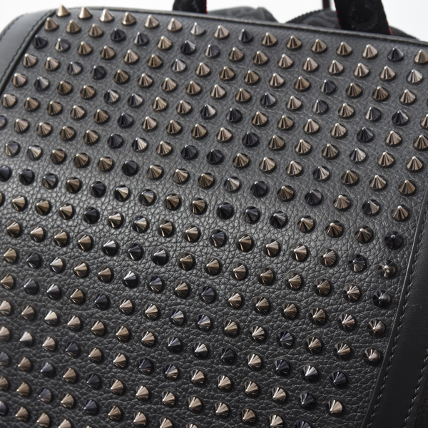 クリスチャンルブタン バッグ メンズ エクスプローラーファンク バックパック スパイクスタッズ カーフ ブラック Christian Louboutin 1215001 中古