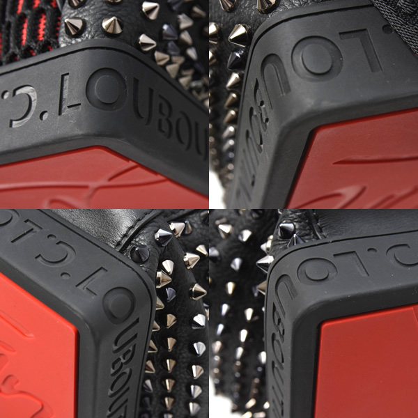 クリスチャンルブタン バッグ メンズ エクスプローラーファンク バックパック スパイクスタッズ カーフ ブラック Christian Louboutin 1215001 中古
