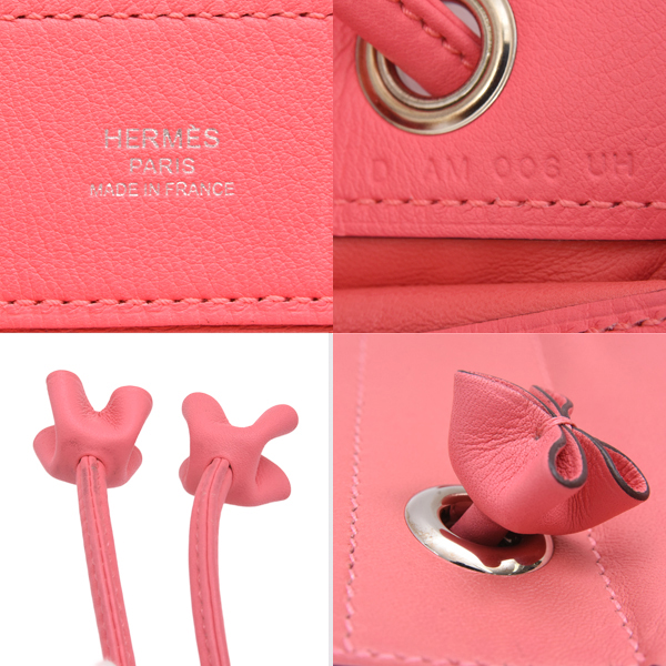 エルメス バッグ レディース サックアリーヌミニ ショルダーバッグ D刻印 ヴォースイフト ピンク HERMES 中古