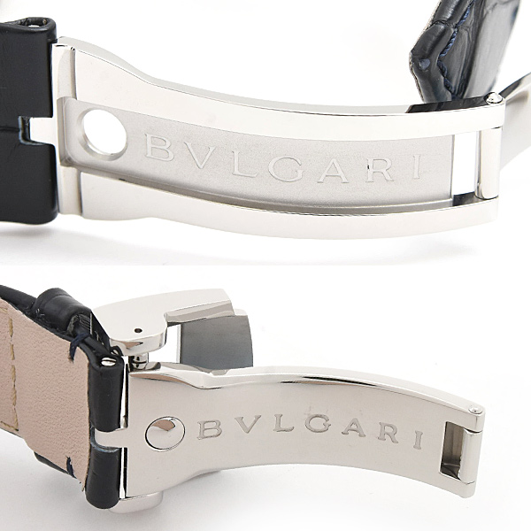 ブルガリ 時計 メンズ ブルガリブルガリ ソロテンポ 自動巻 シルバー文字盤  39mm 裏スケ ステンレス SS BVLGARI BB39C6SLD 中古