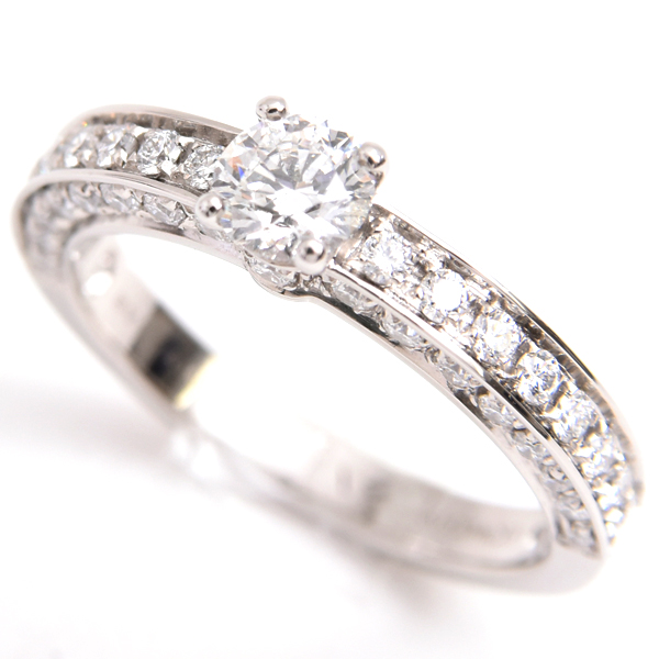 ブルガリ 指輪 レディース デディカータ・ア・ヴェネチア ダイヤ リング D0.33ct 9.5号 プラチナ BVLGARI 中古