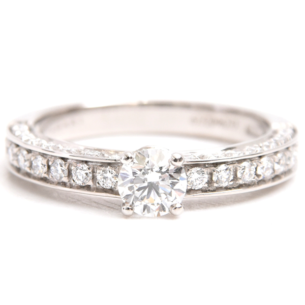 ブルガリ 指輪 レディース デディカータ・ア・ヴェネチア ダイヤ リング D0.33ct 9.5号 プラチナ BVLGARI 中古