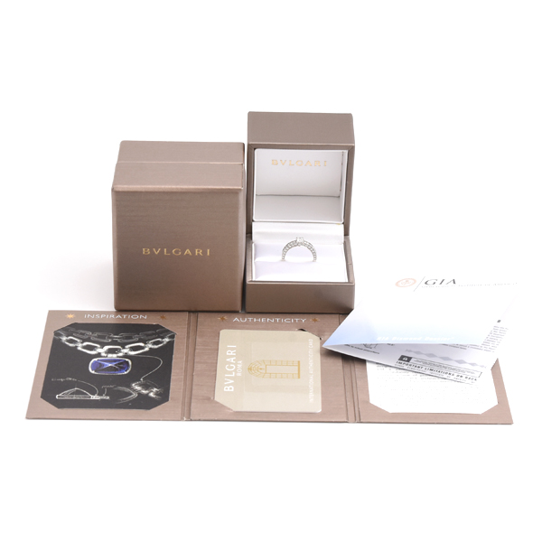 ブルガリ 指輪 レディース デディカータ・ア・ヴェネチア ダイヤ リング D0.33ct 9.5号 プラチナ BVLGARI 中古