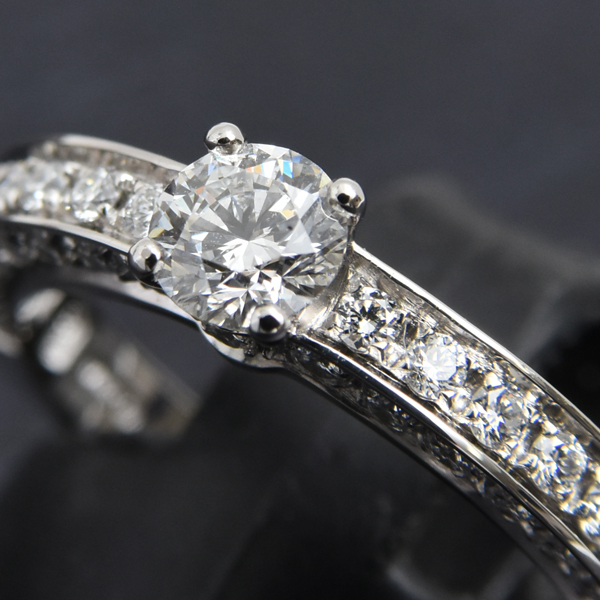 ブルガリ 指輪 レディース デディカータ・ア・ヴェネチア ダイヤ リング D0.33ct 9.5号 プラチナ BVLGARI 中古