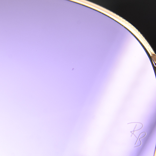 レイバン サングラス レディース メンズ ラウンド メタル クリスタルグレーライラックミラー 小さめ Ray-Ban RB3447N 001/80 中古