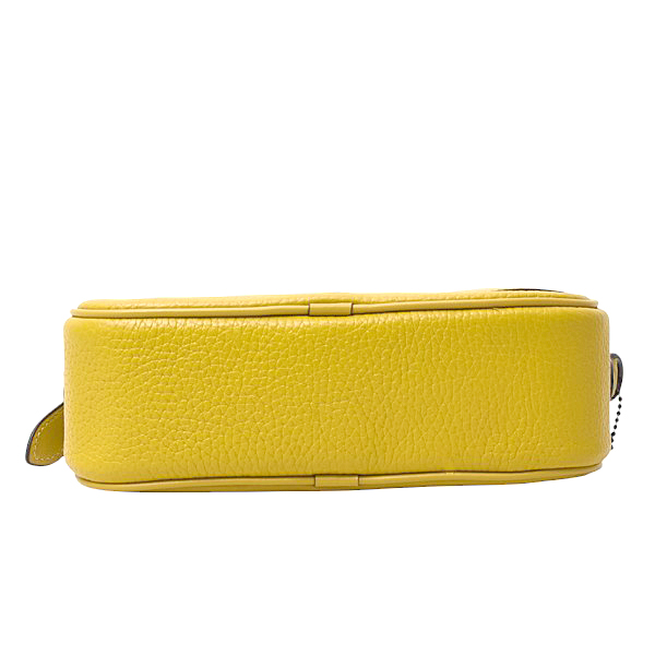 コーチ バッグ レディース ショルダーバッグ カメラバッグ 斜め掛け レザー イエロー 黄色 COACH 未使用展示品