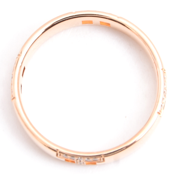 エルメス 指輪 レディース エヴァ― ヘラクレス ダイヤ リング 47号 ピンクゴールド HERMES 750PG 中古