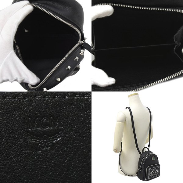 エムシーエム バッグ レディース トップハンドルバッグ バックパック リュック ブラック MCM 中古
